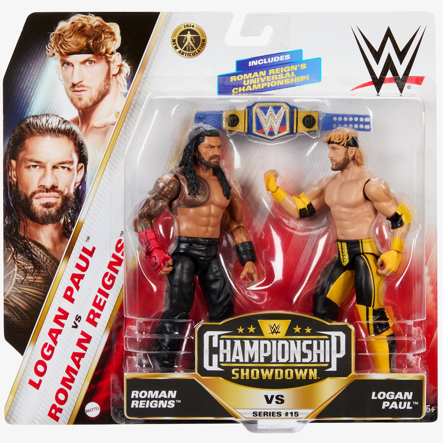 Roman Reigns & Logan Paul WWE Championship Showdown 2-Pack Series #15