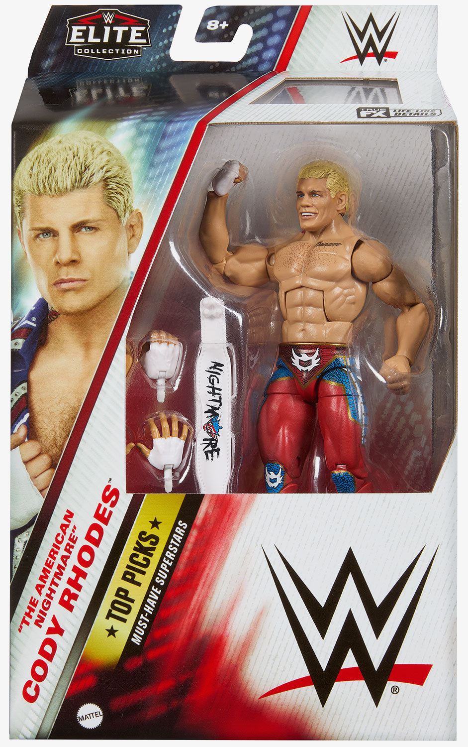 WWE Cody Rhodes Elite Greatest Hits 8 Toy Wrestling Action Figure WWE Cody Rhodes Elite Greatest Hits 8 Toy Wrestling Action Figure