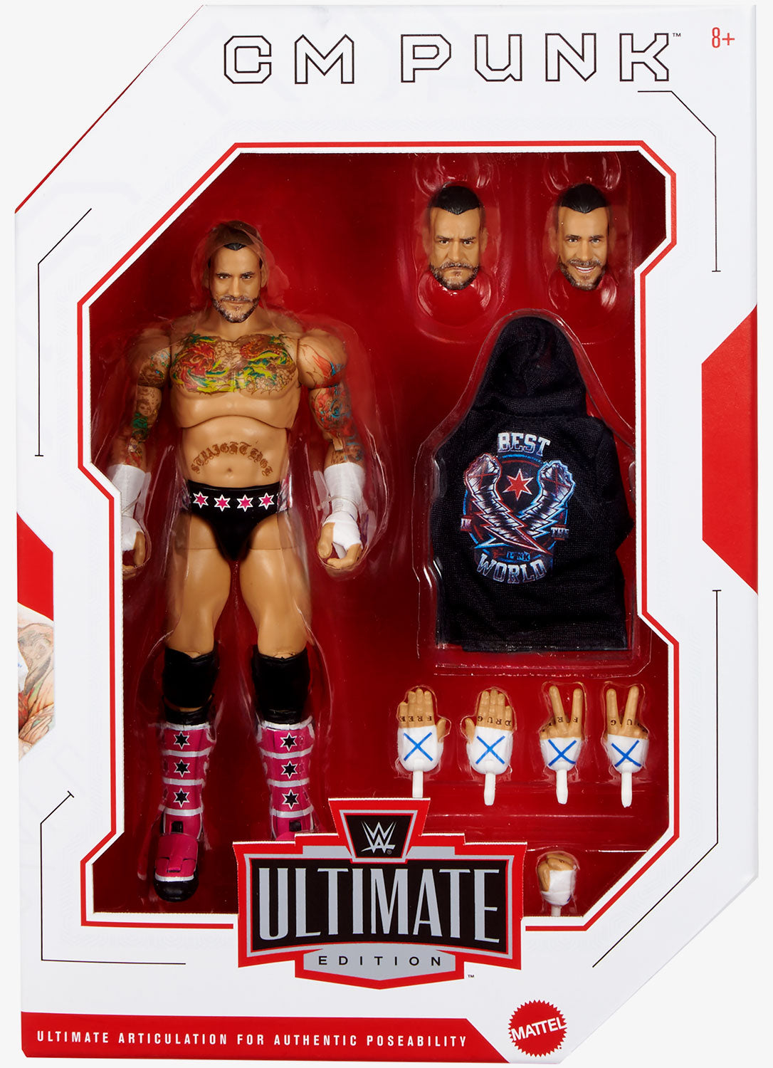 WWE Main Event Series - Figurine articulée 15.2cm - Figures CM Punk WWE Main Event Series - Figurine articulée 15.2cm - Figures CM Punk