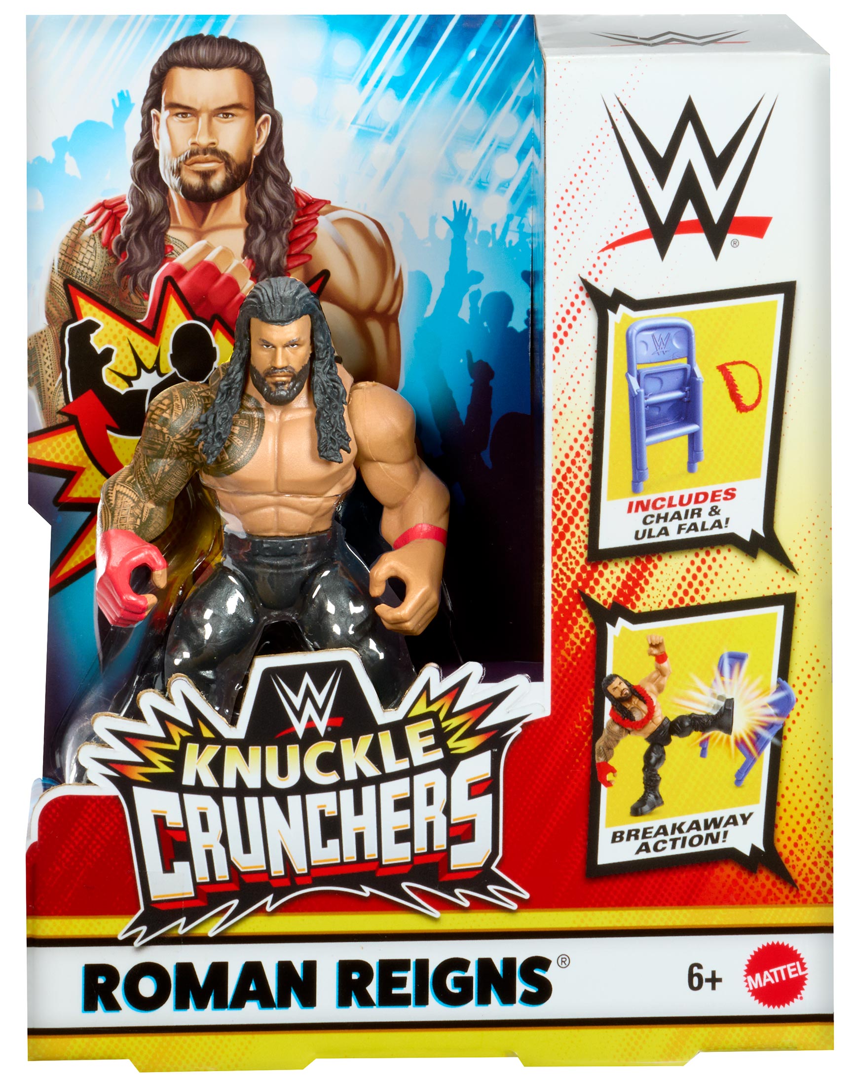 WWE ナックルクランチャーズ リング プロレス フィギュア Roman Reigns WWE Knuckle Crunchers Series #9 Action Figure