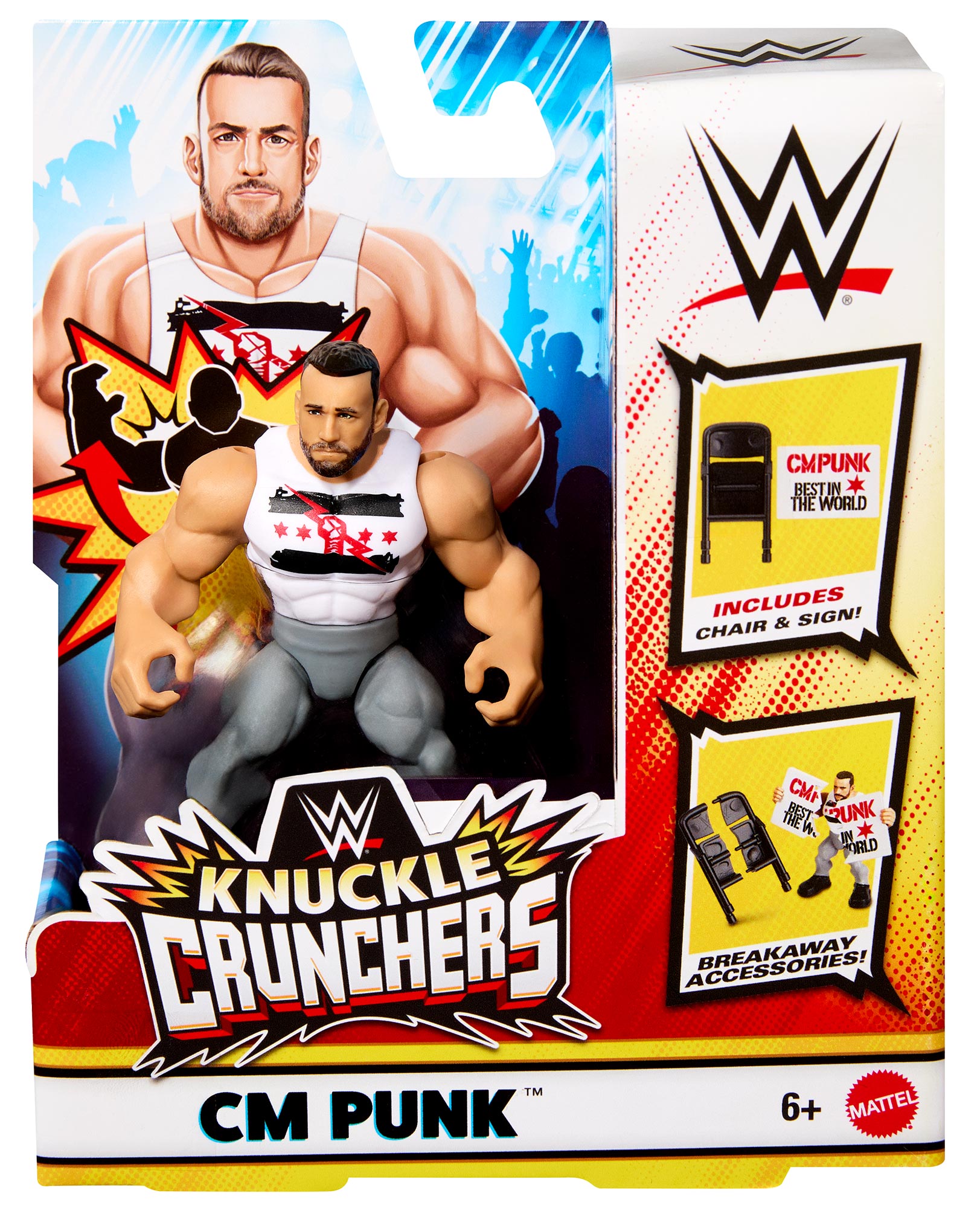 CM Punk WWE Knuckle Crunchers Series #10 Action Figure