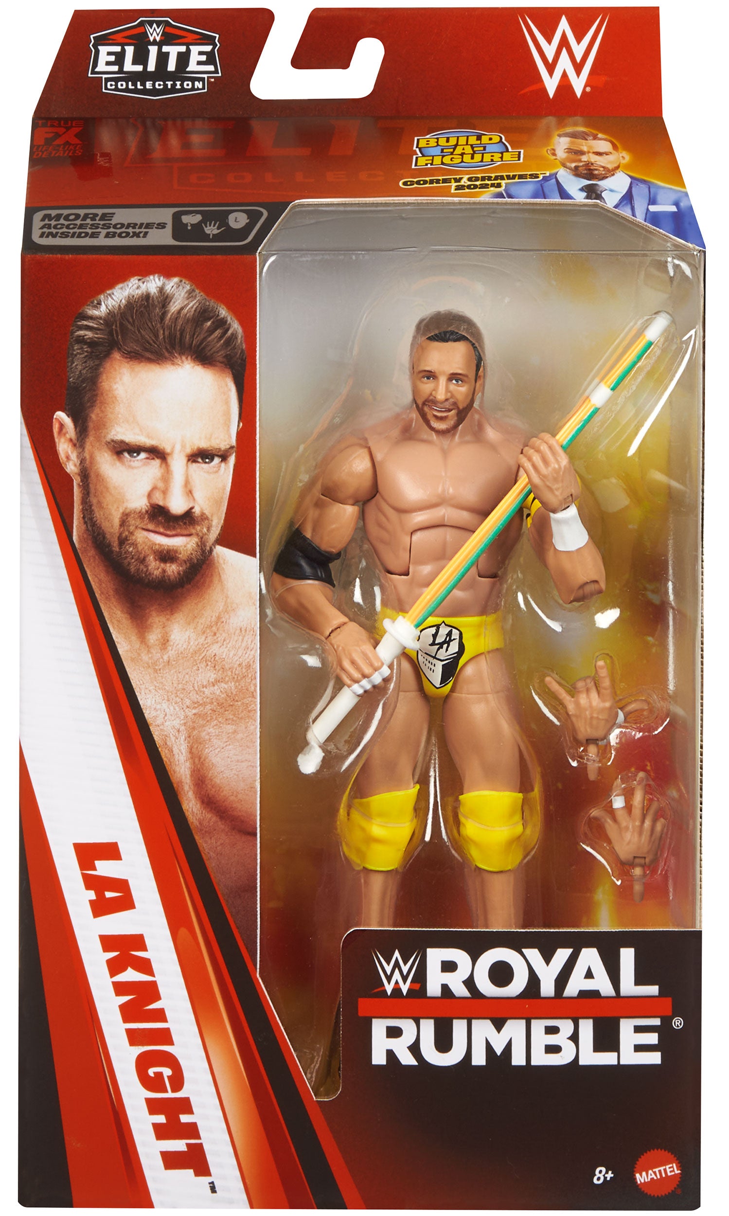 LA Knight WWE Royal Rumble 2026 Elite Collection Action Figure