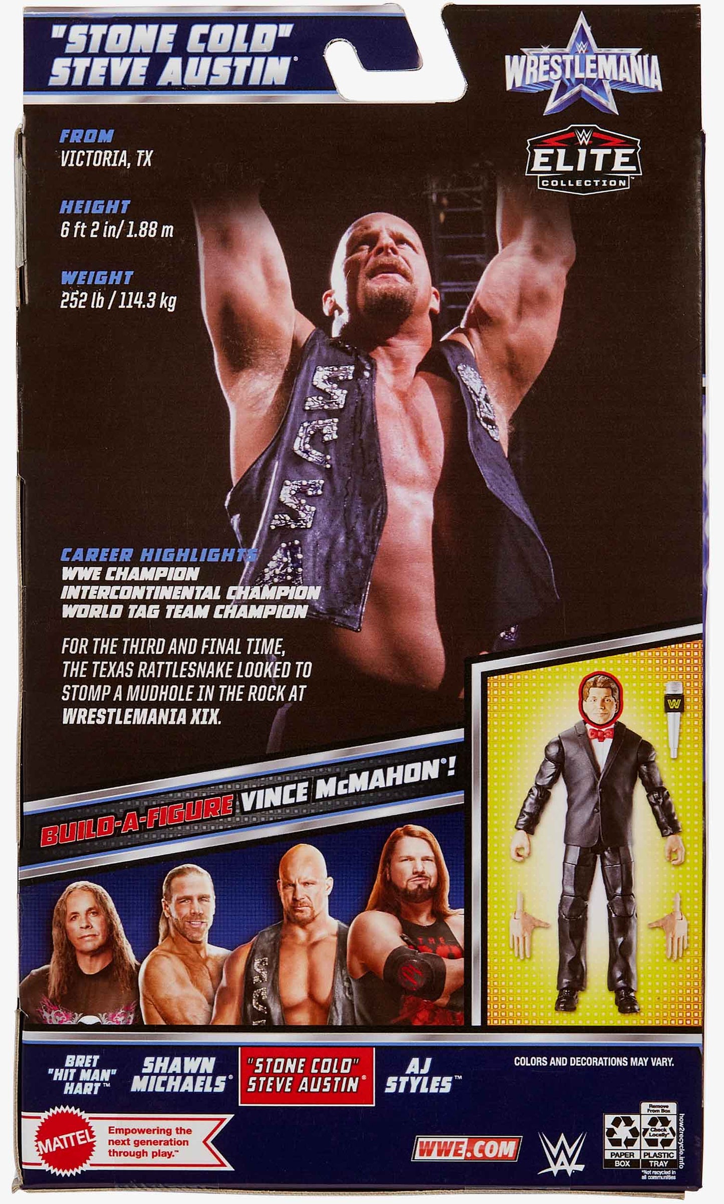 Stone Cold Steve Austin WWE WrestleMania 38 Elite Collection