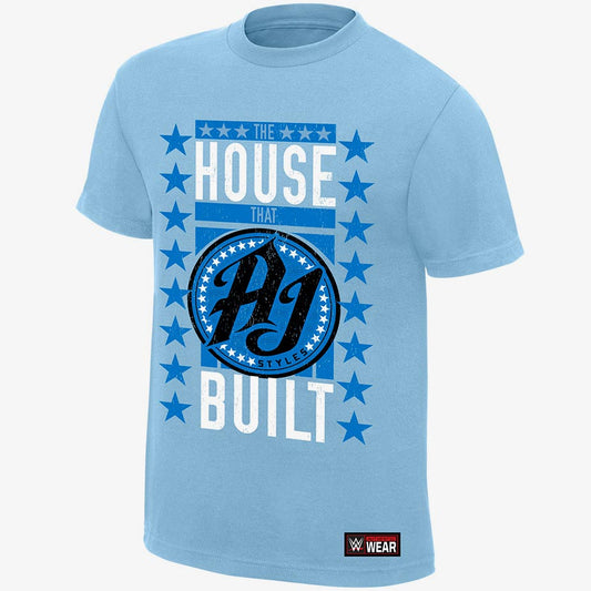 AJ Styles - The House That AJ Built - Men's WWE Authentic T-Shirt