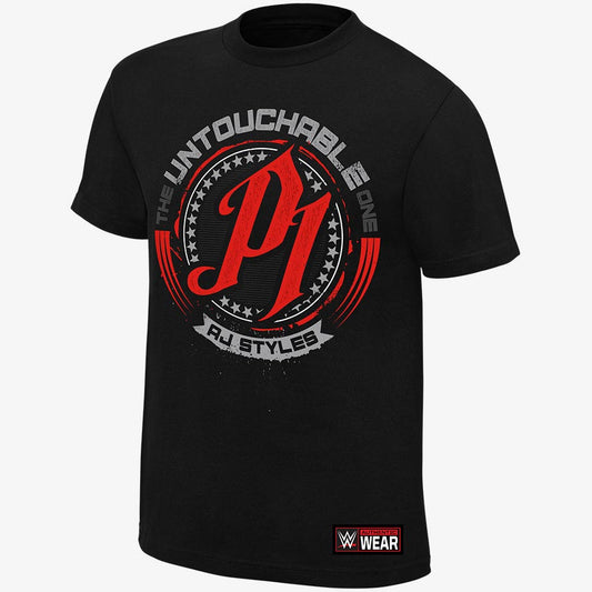 AJ Styles - Untouchable - Kid's WWE Authentic T-Shirt
