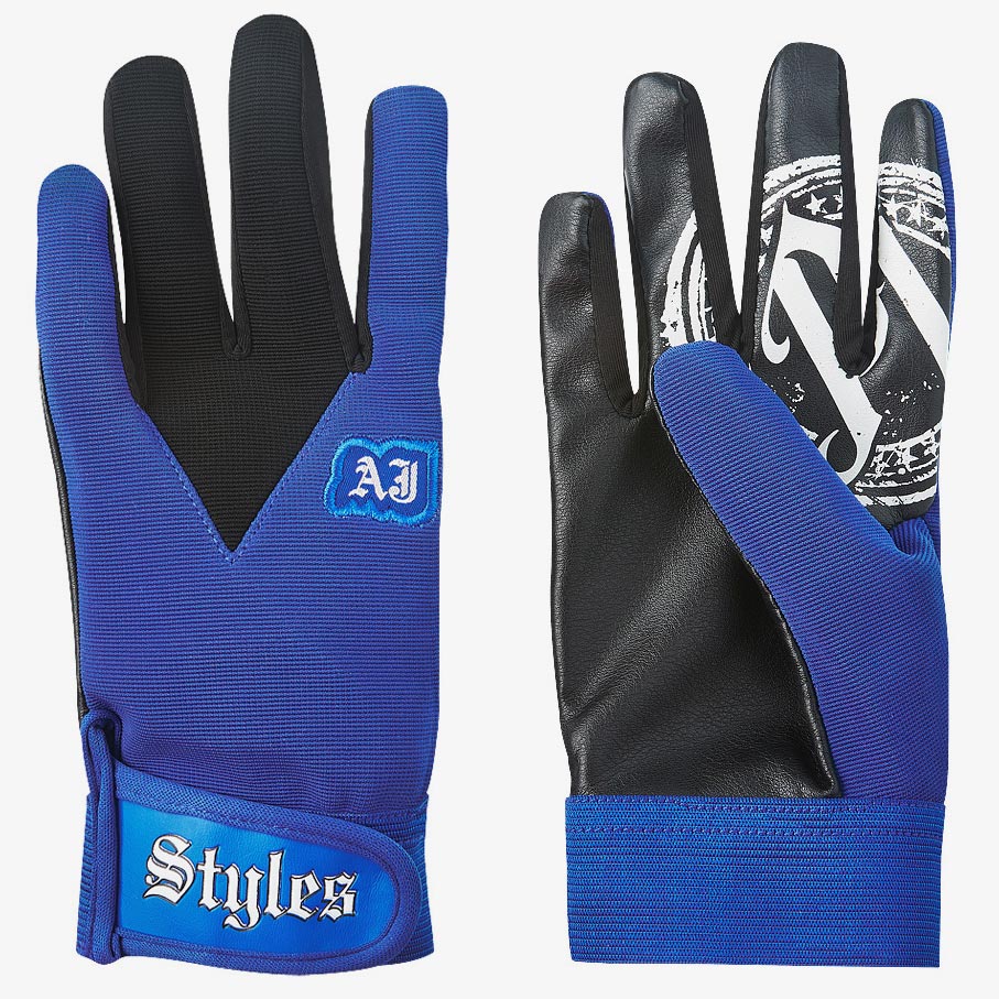 AJ Styles Blue WWE Replica Gloves –