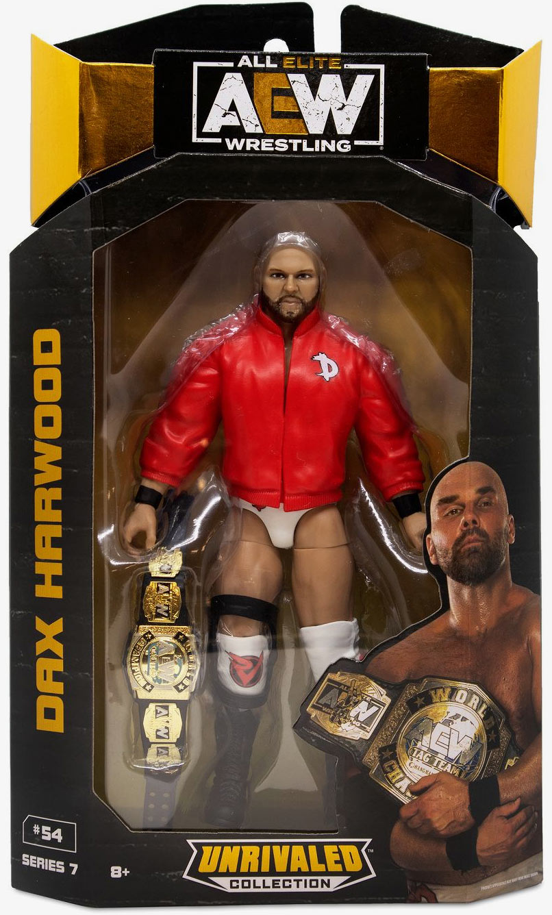 Jazwares All Elite Wrestling Unrivaled Dax Harwood Series 7 11.5-in Action  Figure