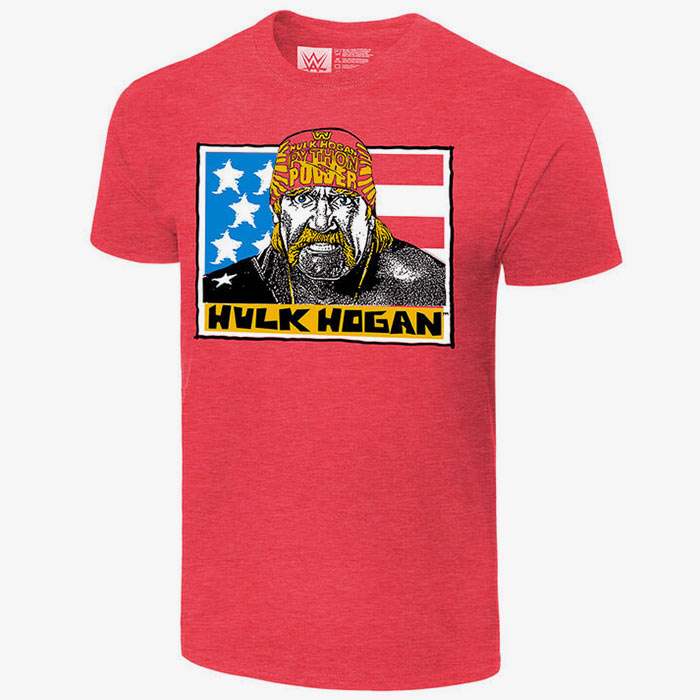 Hulk Hogan Real American Men's WWE Retro T-Shirt