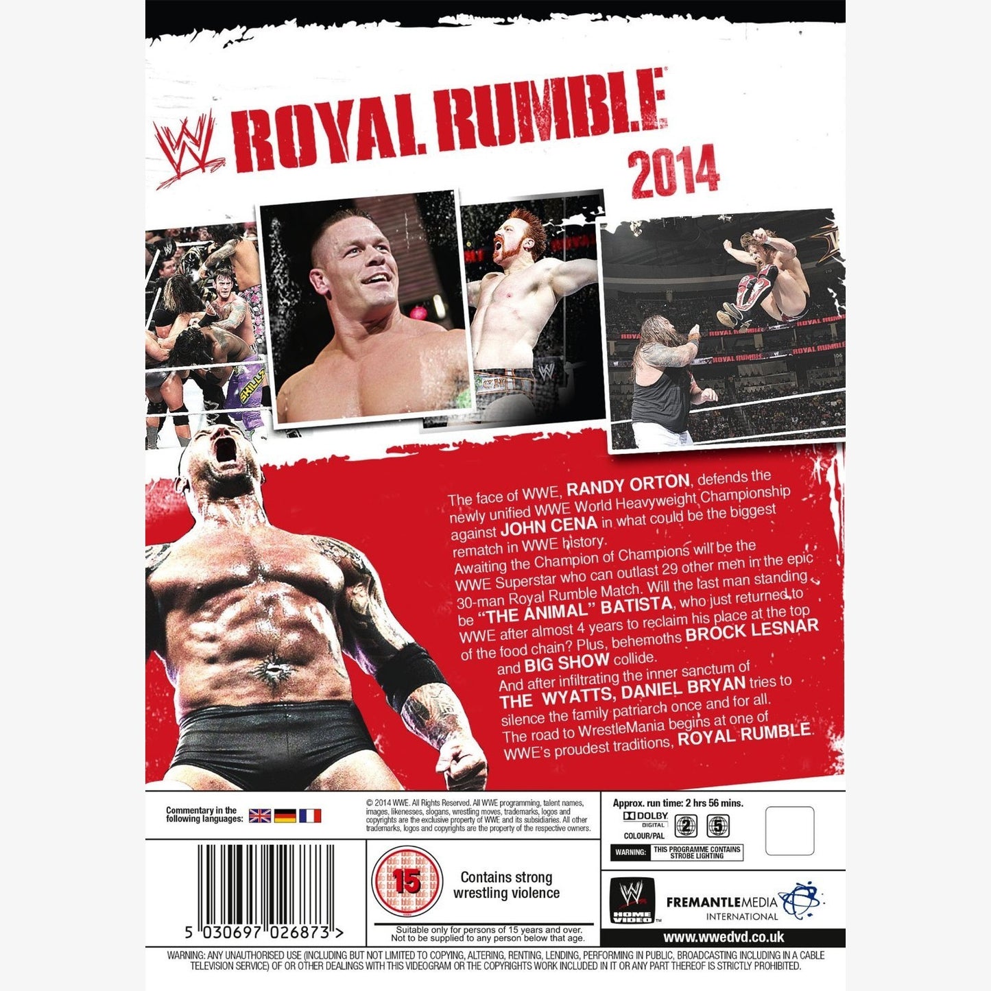 WWE Royal Rumble 2014 DVD