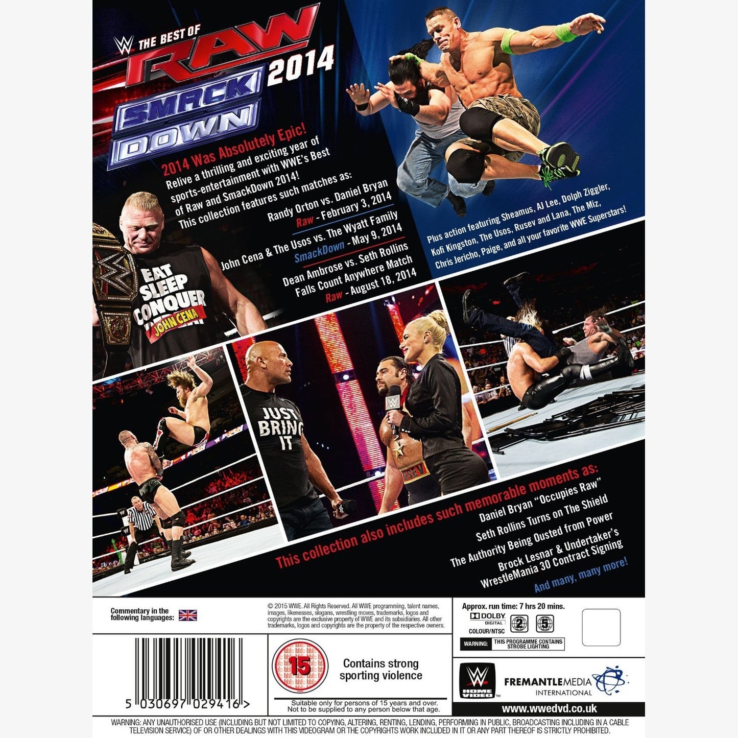 WWE Best of Raw & SmackDown 2014 DVD