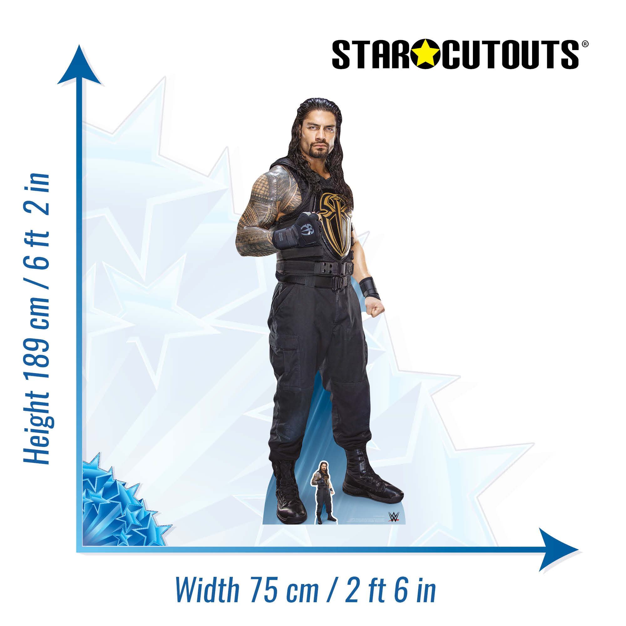 Roman Reigns WWE Cardboard Cut Out