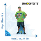 John Cena WWE Cardboard Cut Out (Green T-Shirt 2)