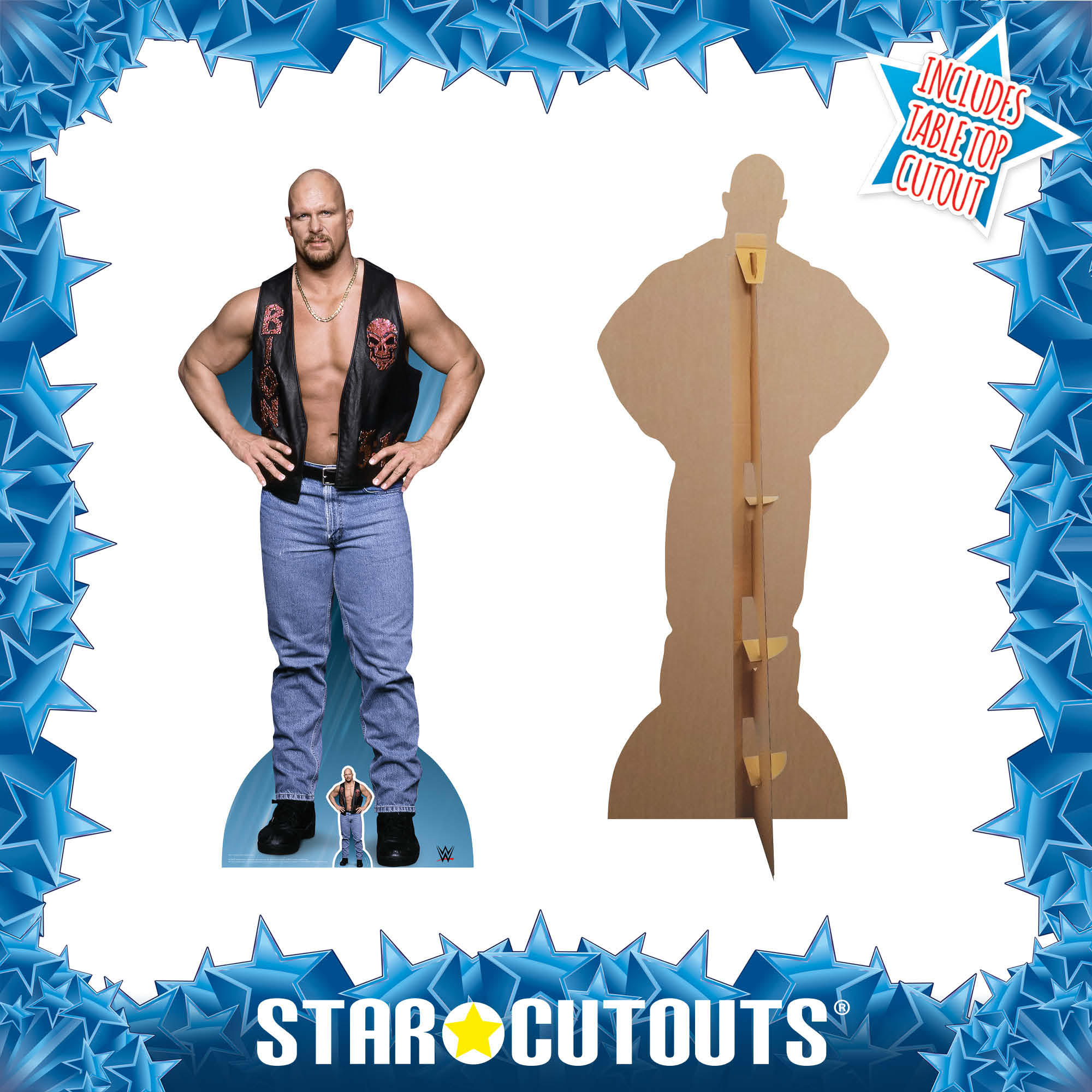 Stone Cold Steve Austin WWE Cardboard Cut Out