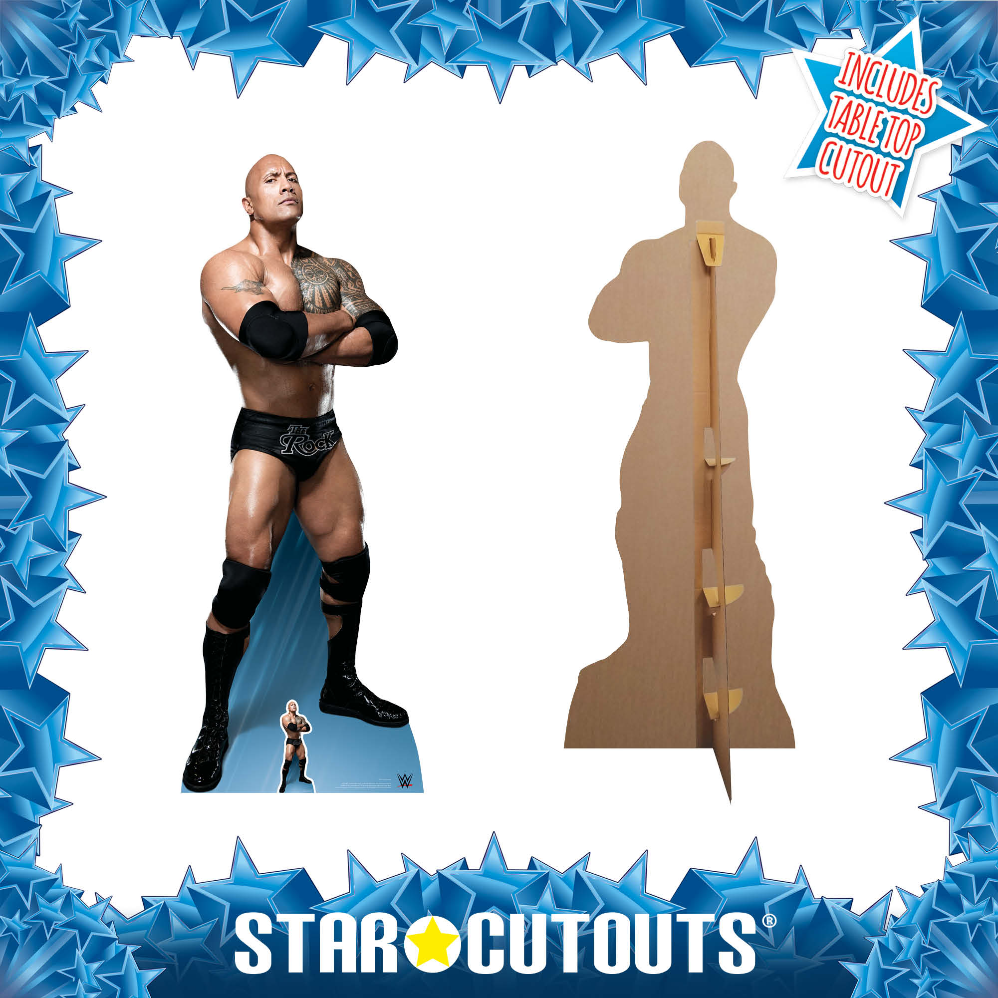 The Rock WWE Cardboard Cut Out (Arms Folded)