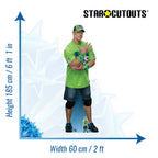 John Cena WWE Cardboard Cut Out (Green T-Shirt 1)