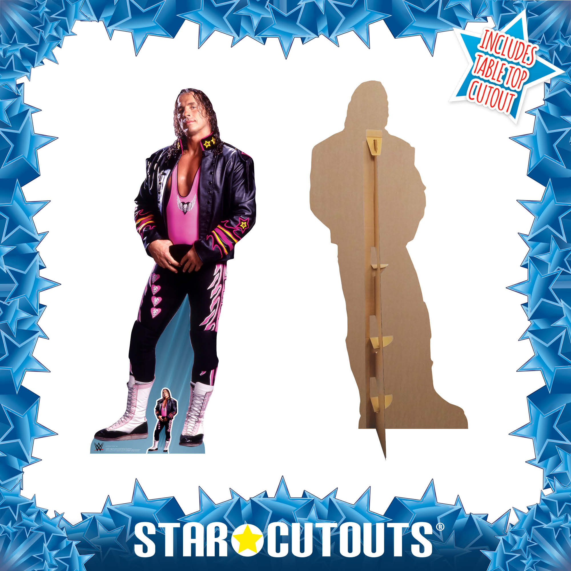 Bret "Hit Man" Hart WWE Cardboard Cut Out