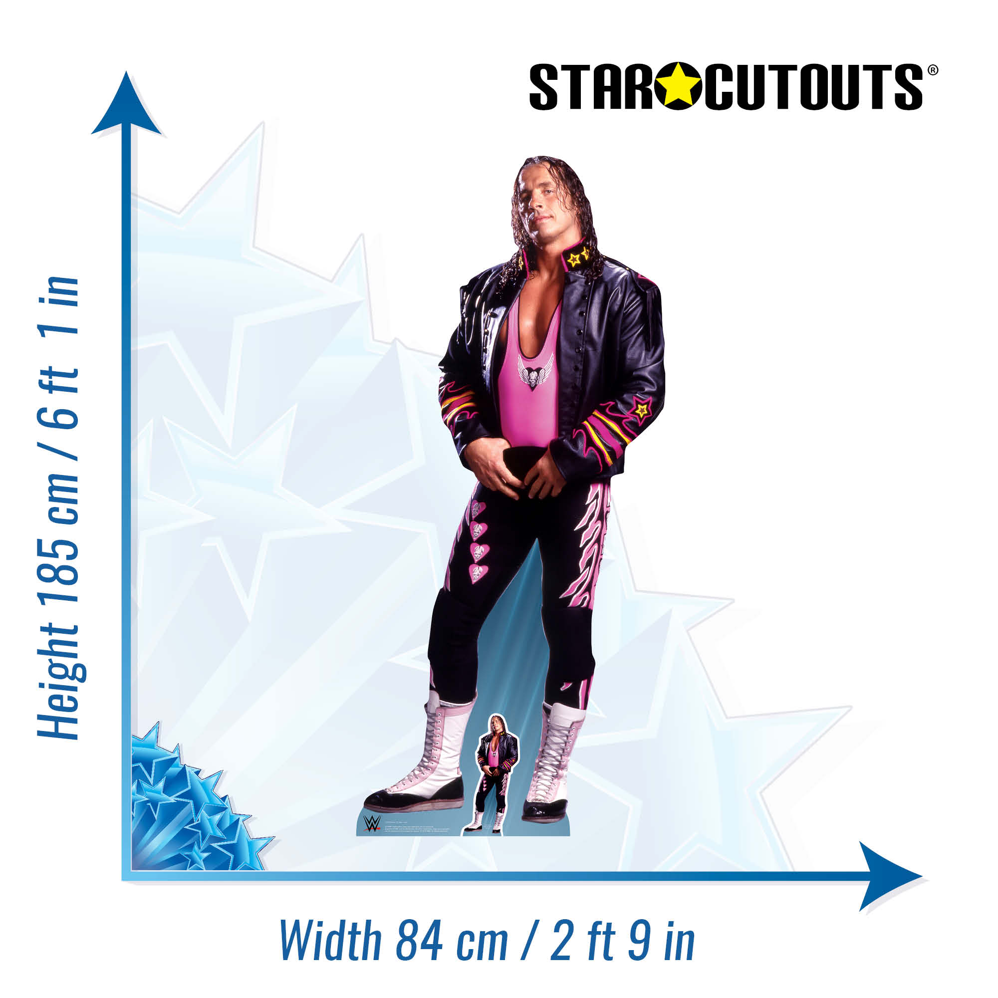 Bret "Hit Man" Hart WWE Cardboard Cut Out