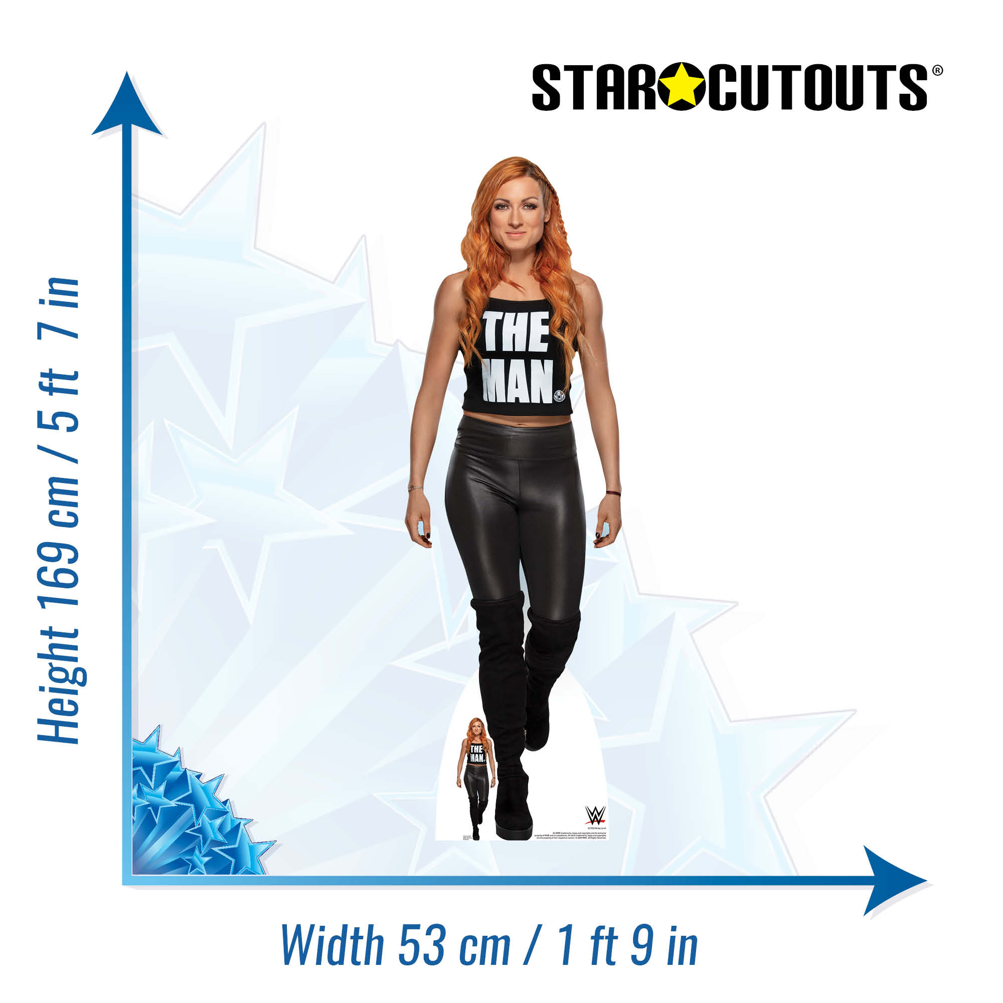 Becky Lynch WWE Cardboard Cut Out (The Man)