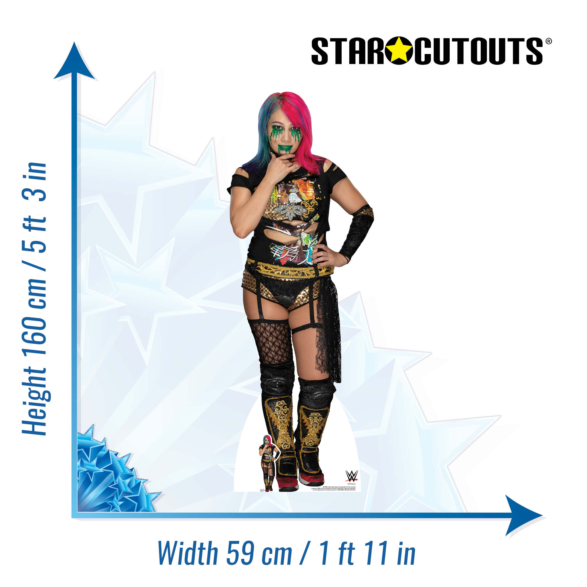 Asuka WWE Cardboard Cut Out