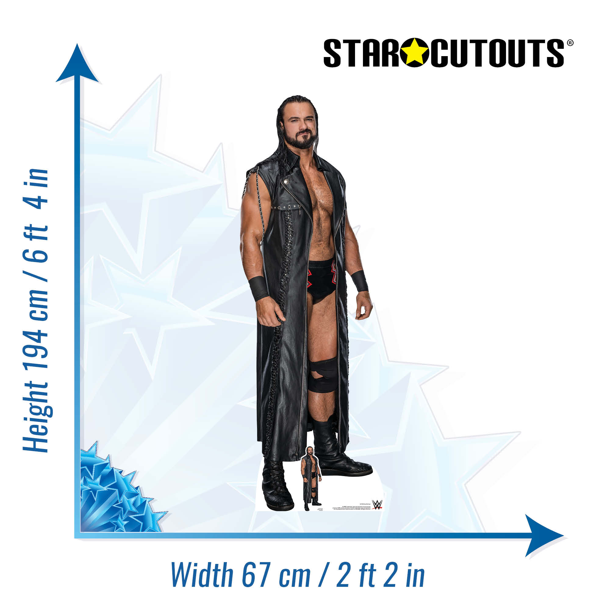 Drew McIntyre WWE Cardboard Cut Out