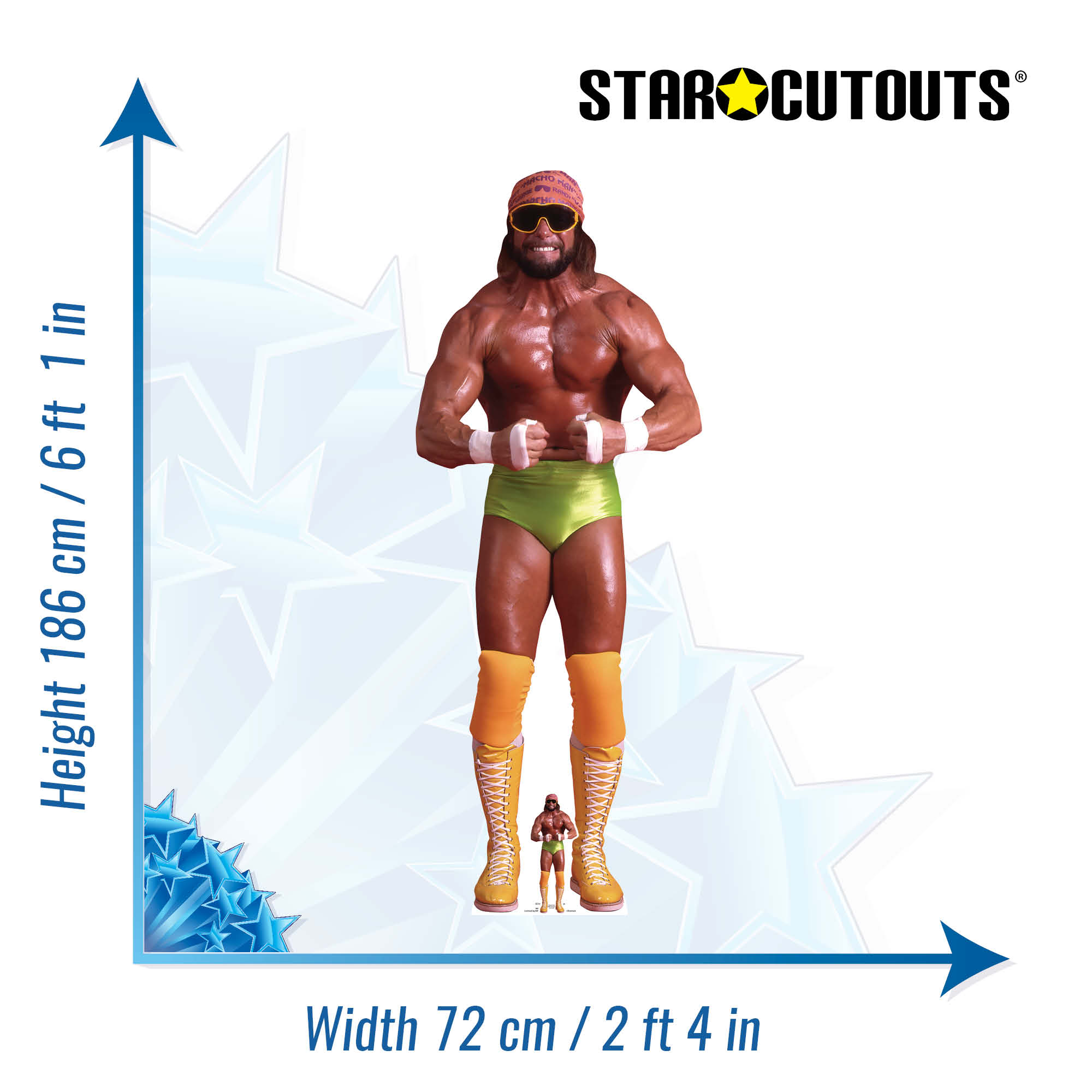 Macho Man Randy Savage WWE Cardboard Cut Out