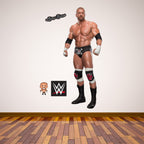 Triple H WWE Decal + Bonus Wall Sticker Set