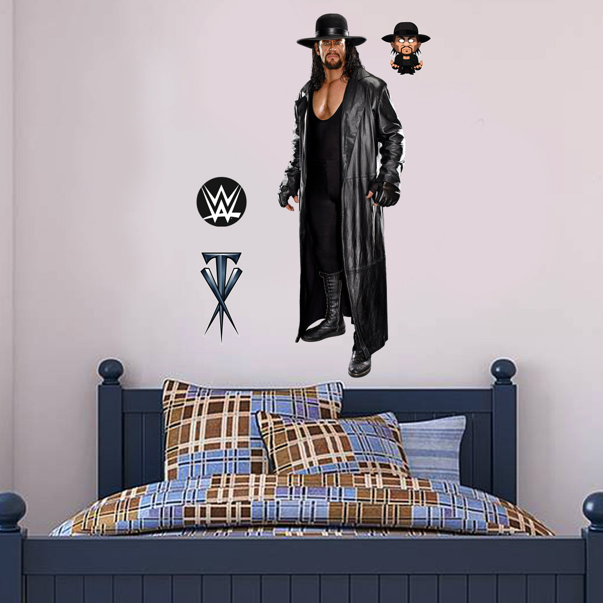 Undertaker WWE Decal 2 + Bonus Wall Sticker Set