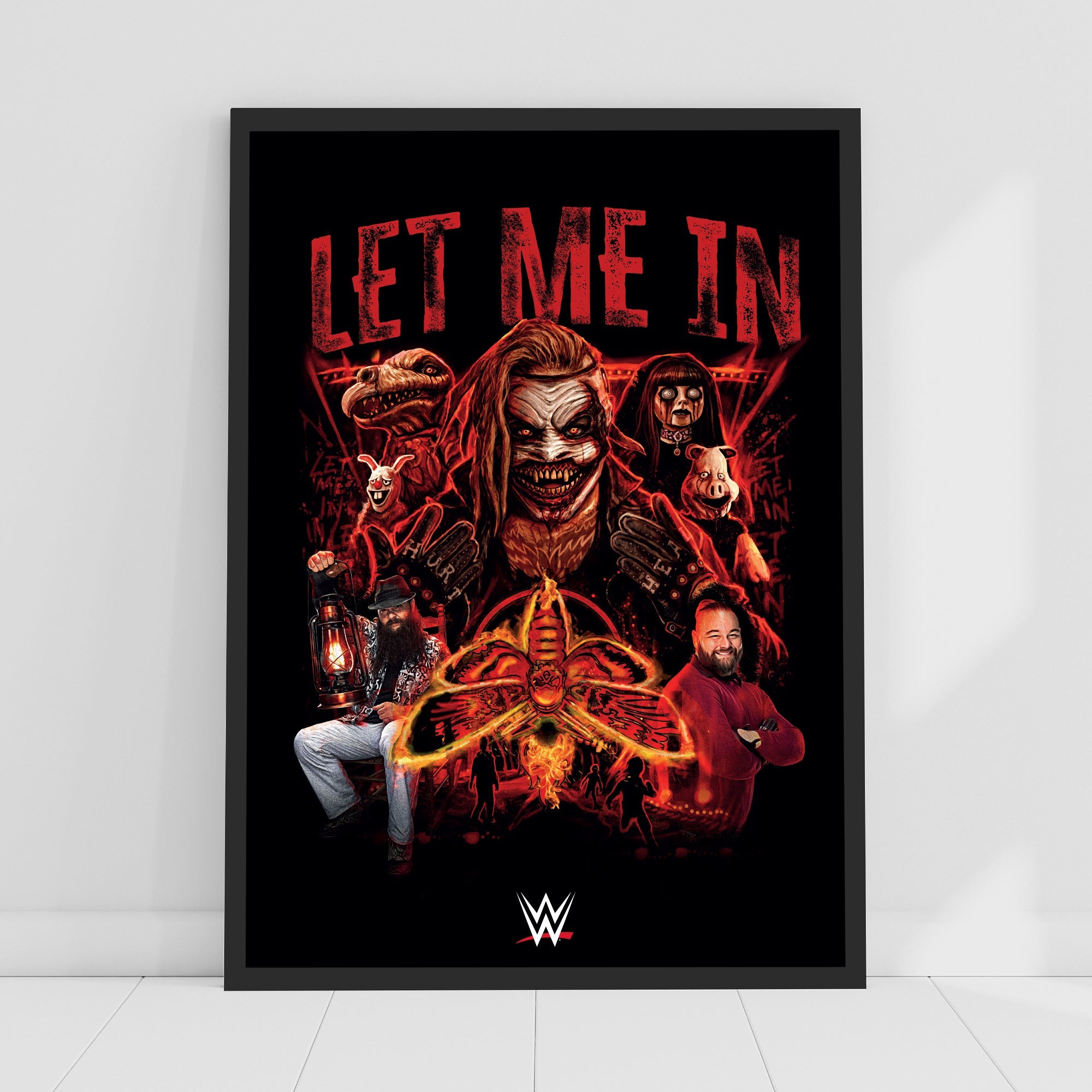 Bray Wyatt Let Me In Red Collage WWE Print Poster