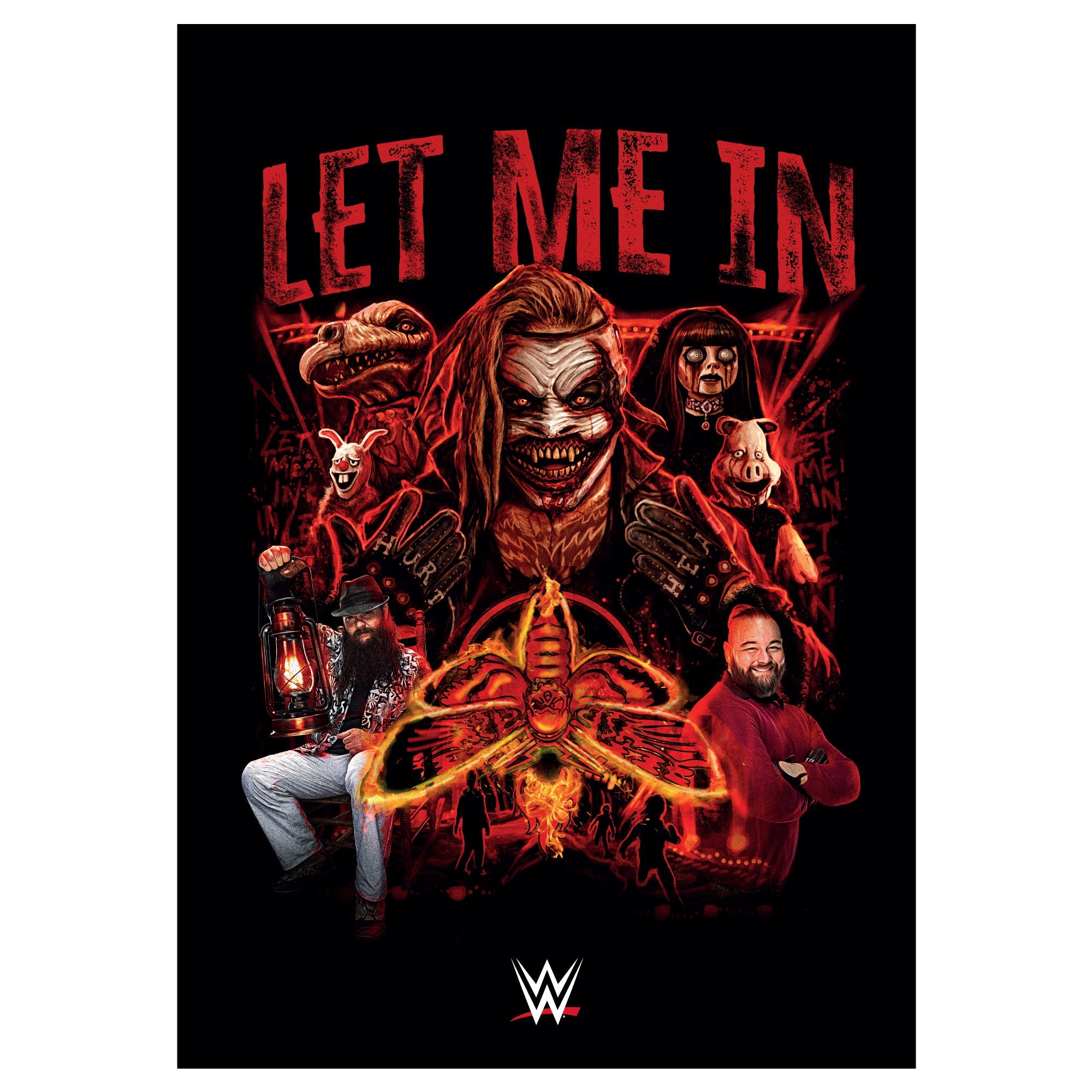 Bray Wyatt Let Me In Red Collage WWE Print Poster
