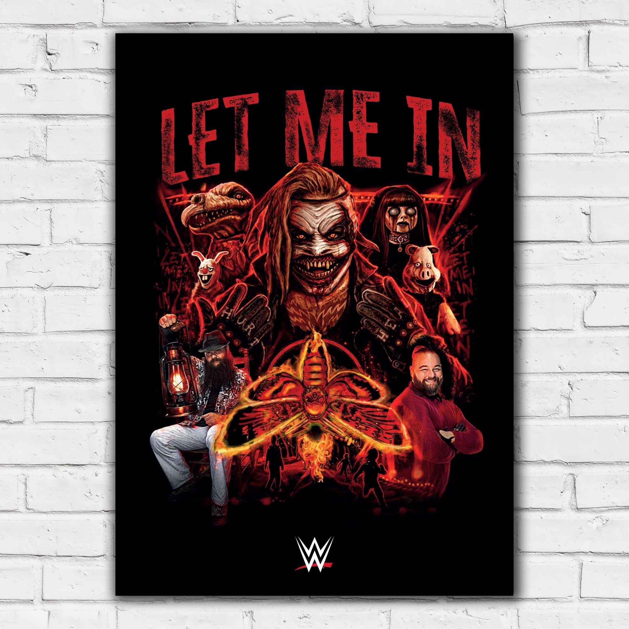 Bray Wyatt Let Me In Red Collage WWE Print Poster