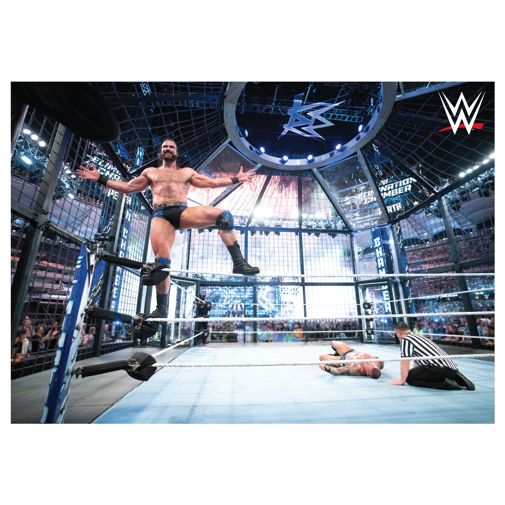 WWE Elimination Chamber Drew McIntyre Win Print Poster