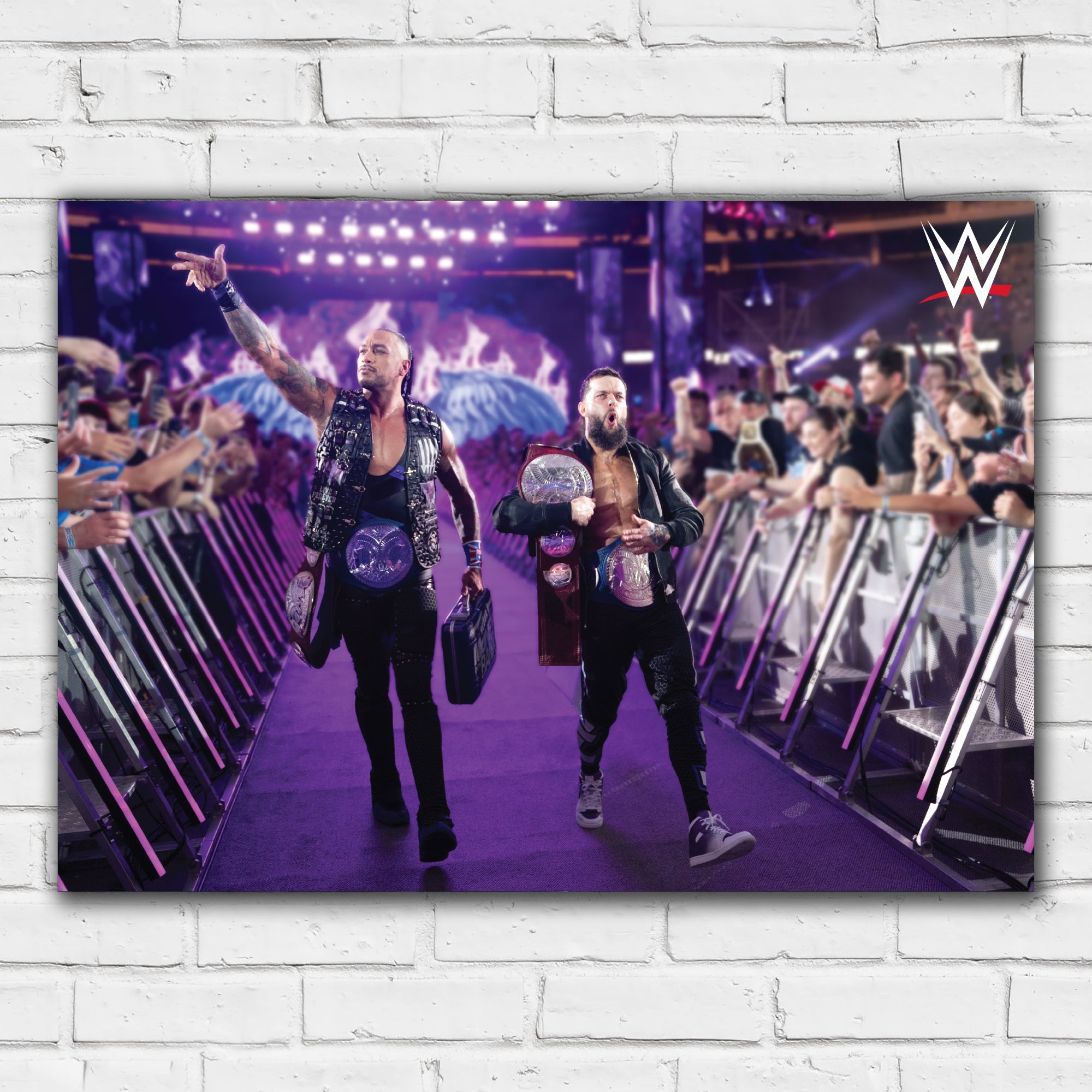 Finn Balor & Damian Priest Tag Team Champions WWE Print Poster