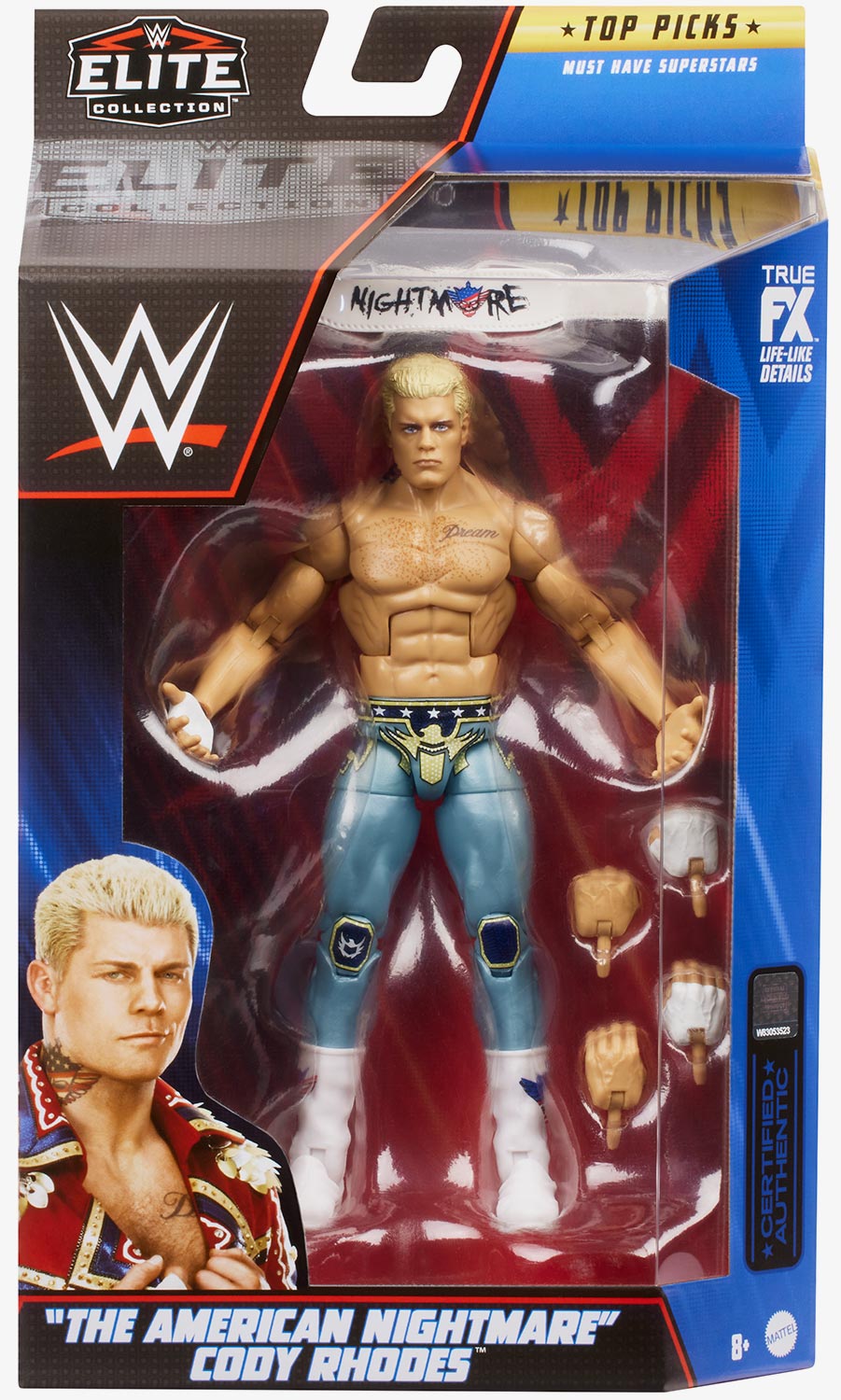 The American Nightmare Cody Rhodes WWE Elite Collection Top Picks 2023 Series