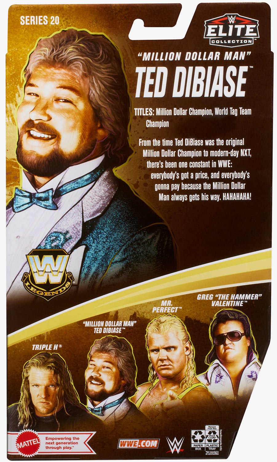 "Million Dollar Man" Ted Dibease WWE Legends Series #20 (Chase Variant)