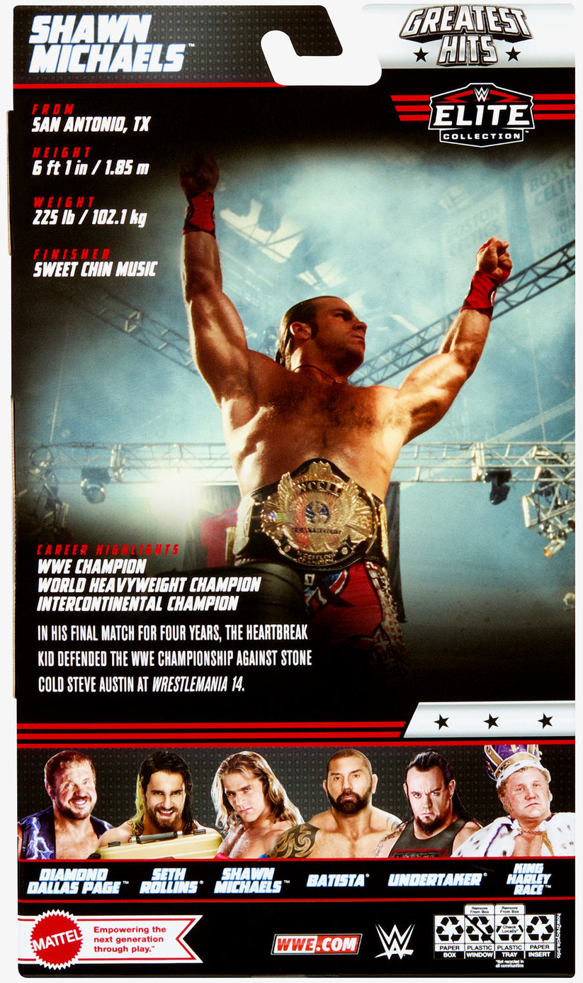 Shawn Michaels WWE Elite Collection Greatest Hits Series 2 Action