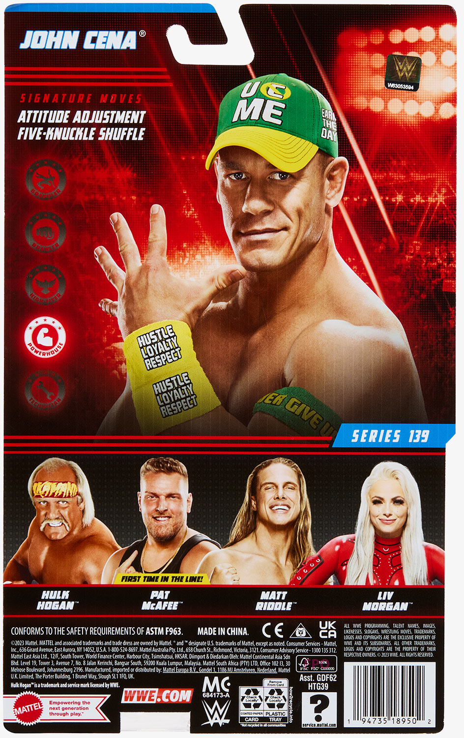 John Cena - WWE Basic Series #139 Action Figure – wrestlingshop.com