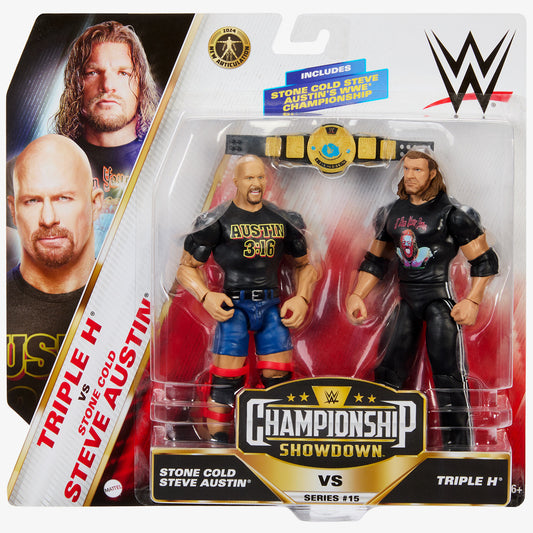 Stone Cold Steve Austin & Triple H WWE Championship Showdown 2-Pack Series #15
