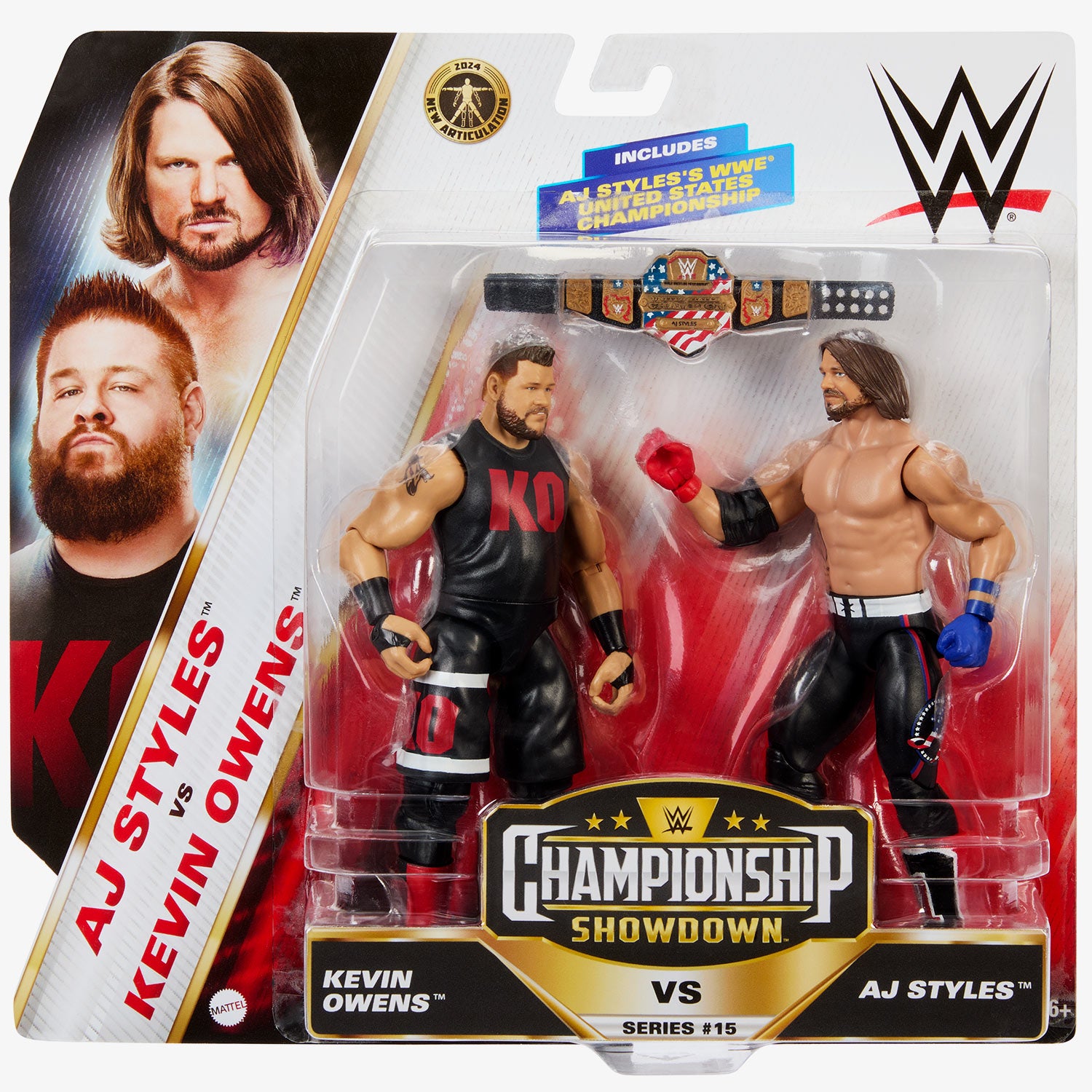 Kevin Owens & AJ Styles WWE Championship Showdown 2-Pack Series #15