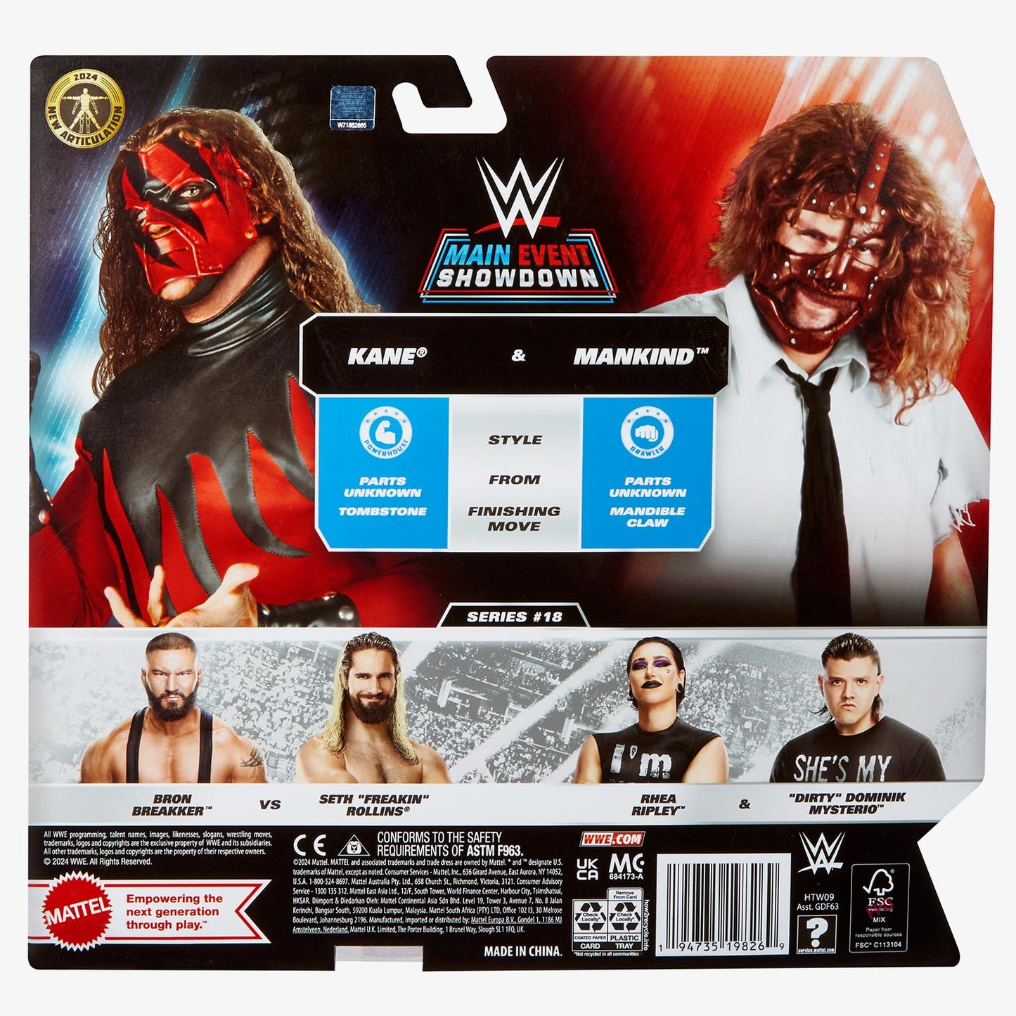 Kane & Mankind WWE Main Event Showdown Series #18 (2-Pack)