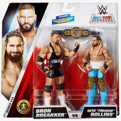 Bron Breakker vs Seth "Freakin" Rollins WWE Main Event Showdown Series #18 (2-Pack)