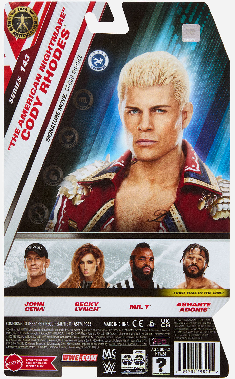 Cody Rhodes WWE Basic Series #143 Action Figure – wrestlingshop.com