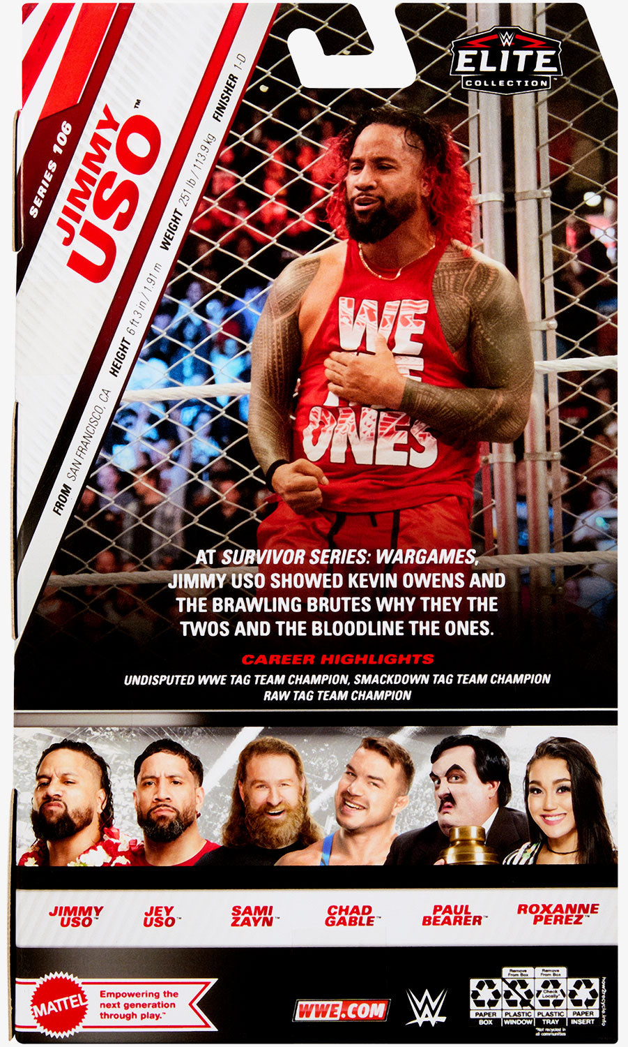 Jimmy Uso WWE Elite Collection Series #106