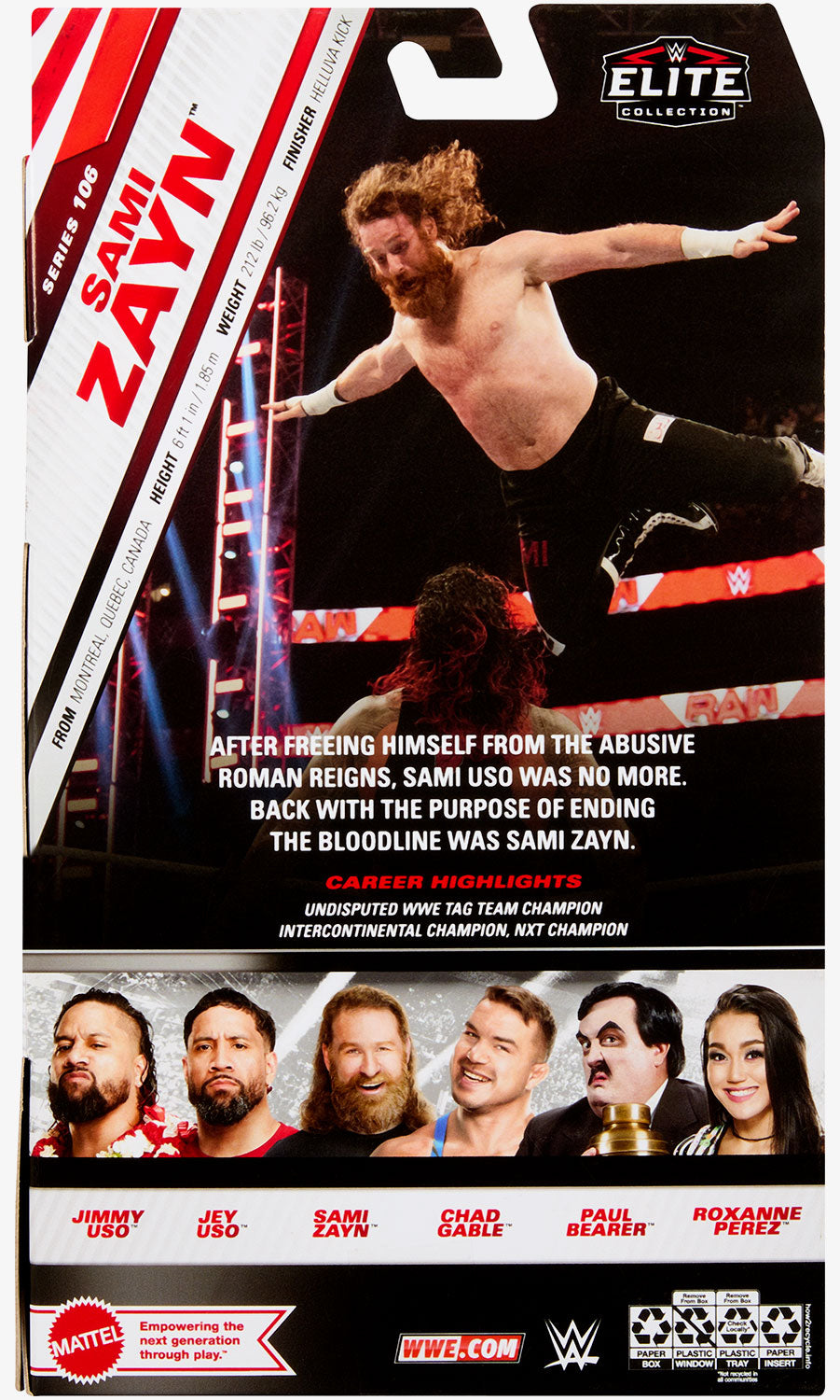 Sami Zayn WWE Elite Collection Series #106