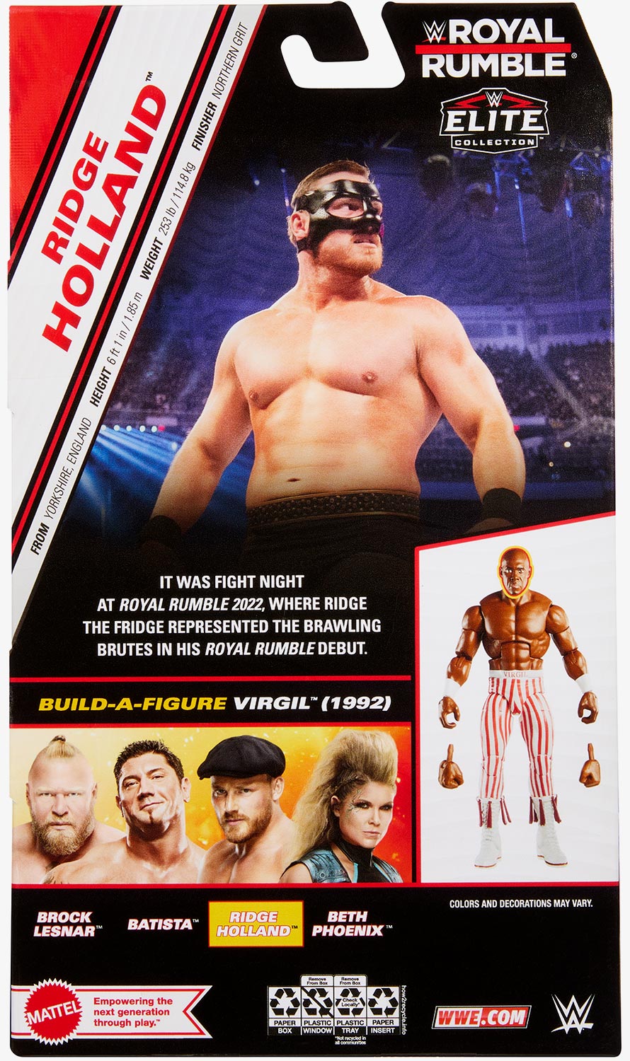 Ridge Holland WWE Royal Rumble 2024 Elite Collection Series Action