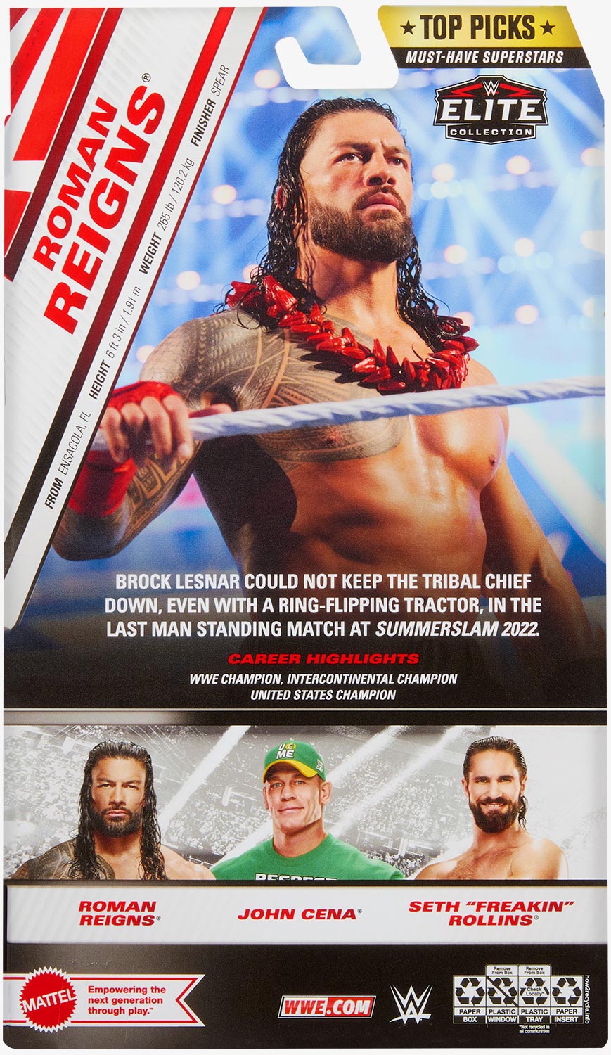 Roman Reigns WWE Elite Collection Top Picks 2024 Series – wrestlingshop.com