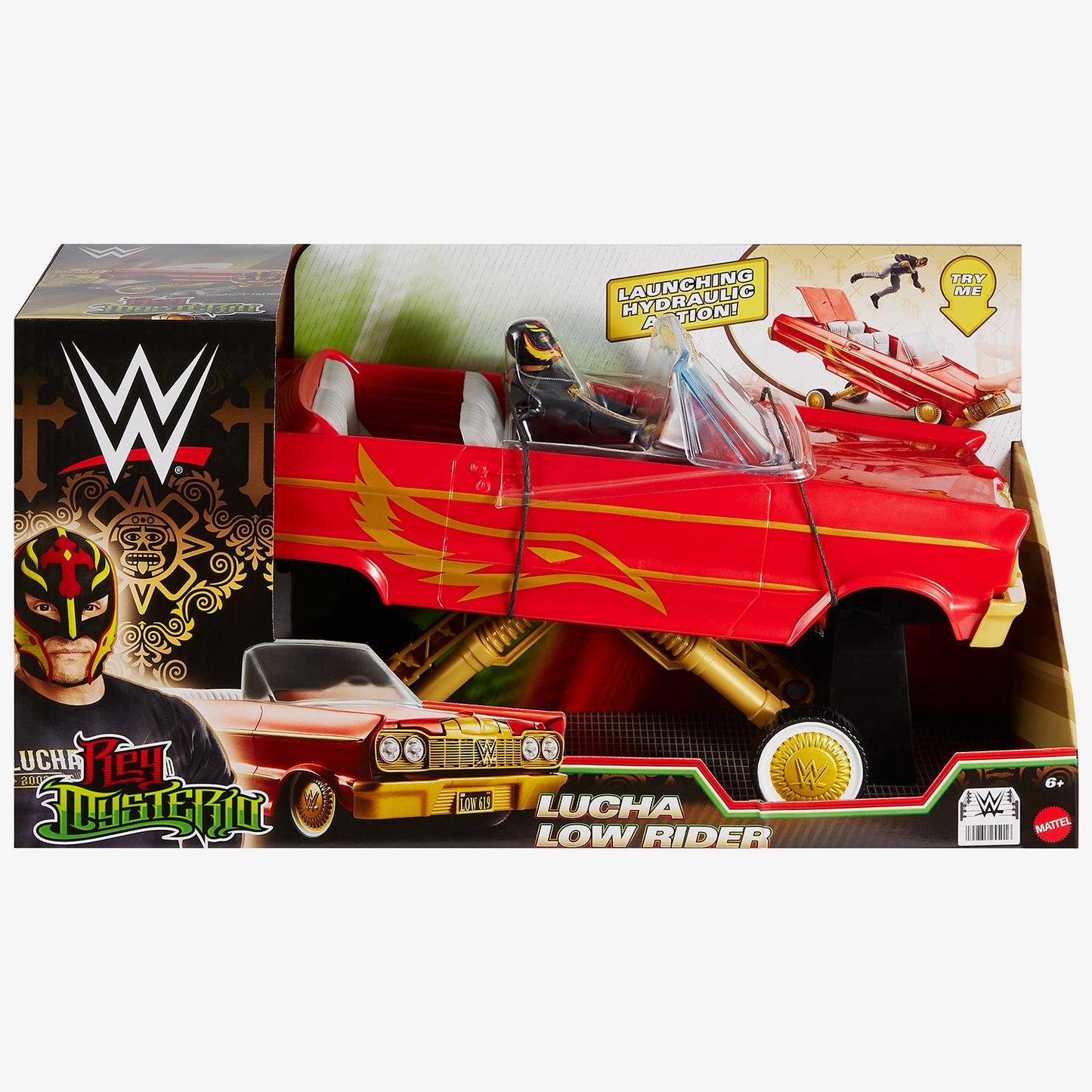 WWE Lucha Low Rider Vehicle (Includes Rey Mysterio)