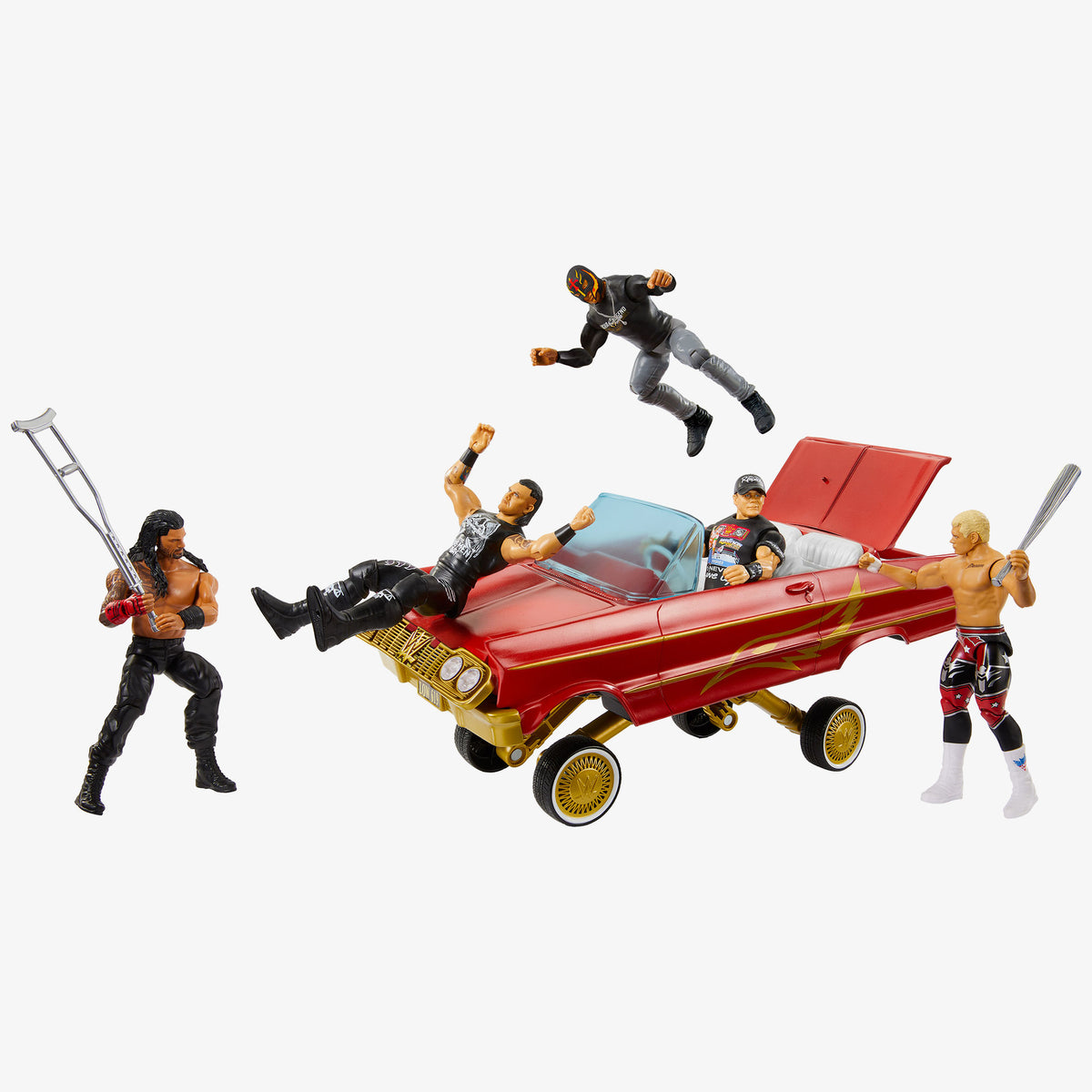 WWE Lucha Low Rider Vehicle (Includes Rey Mysterio Action Figure ...