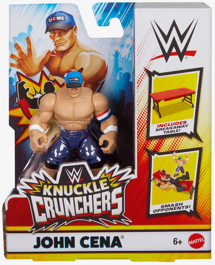 WWE Knuckle Crunchers - Figura Rey Mysterio 10 Cm Con Accessorio Pattumiera