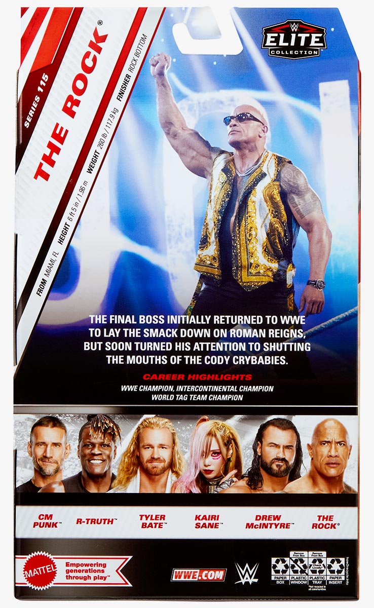 The Rock WWE Elite Collection Series #115