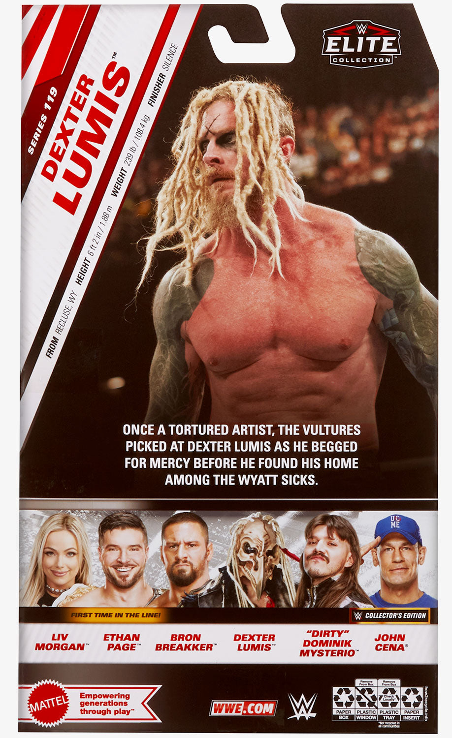 Buy Mattel WWE Elite Action Figure & Accessories, Series #119, 6-inch Collectible Dexter Lumis with 25 Articulation Points & Swappable Hands Online at Low Prices in India Buy Mattel WWE Elite Action Figure & Accessories, Series #119, 6-inch Collectible Dexter Lumis with 25 Articulation Points & Swappable Hands Online at Low Prices in India